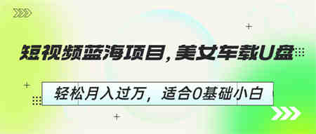 短视频蓝海项目，美女车载U盘，轻松月入过万，适合0基础小白-营销武器库