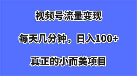 视频号流量变现，每天几分钟，收入100+，真正的小而美项目-营销武器库