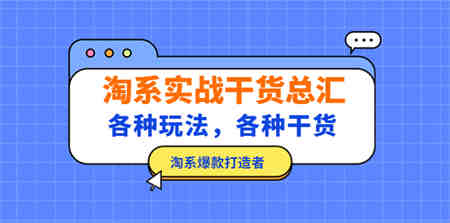 淘系实战干货总汇：各种玩法，各种干货，淘系爆款打造者！-营销武器库