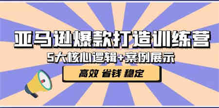 亚马逊爆款打造训练营：5大核心逻辑+案例展示 打造爆款链接 高效 省钱 稳定-营销武器库