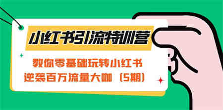 小红书引流特训营-第5期：教你零基础玩转小红书，逆袭百万流量大咖-营销武器库