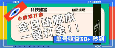 最新田园小游戏协议全自动打金项目，单号收益30+【协议脚本+使用教程】-营销武器库