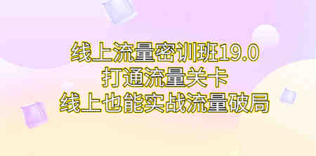 线上流量密训班19.0，打通流量关卡，线上也能实战流量破局-营销武器库