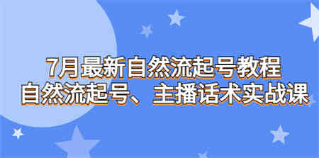 7月最新自然流起号教程，自然流起号、主播话术实战课-营销武器库