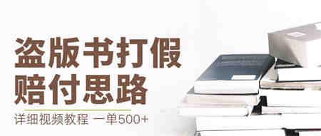 最新盗版书赔付打假项目，一单利润500+【详细玩法视频教程】-营销武器库