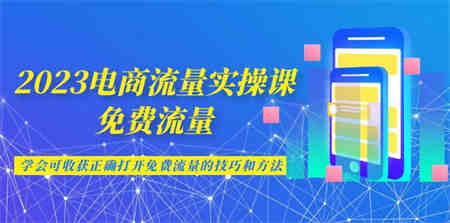 2023电商流量实操课-免费流量，学会可收获正确打开免费流量的技巧和方法-营销武器库