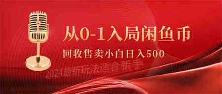 （9641期）从0-1入局闲鱼币回收售卖，当天收入500+-营销武器库