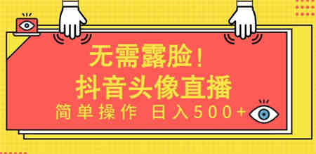 无需露脸，Ai头像直播项目，简单操作日入500+-营销武器库