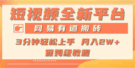 （9520期）全新短视频平台，网易有道搬砖，月入1W+，平台处于发展初期，正是入场最…-营销武器库