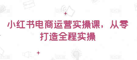 小红书电商运营实操课，​从零打造全程实操-营销武器库