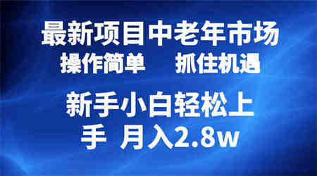 （10147期） 2024最新项目，中老年市场，起号简单，7条作品涨粉4000+，单月变现2.8w-营销武器库