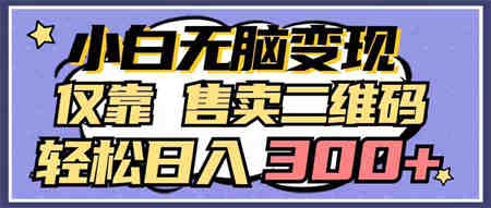 （9637期）小白无脑变现，仅靠售卖二维码，轻松日入300+-营销武器库