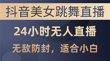 （10671期）抖音美女跳舞直播，日入3000+，24小时无人直播，无敌防封技术，小白最…-营销武器库