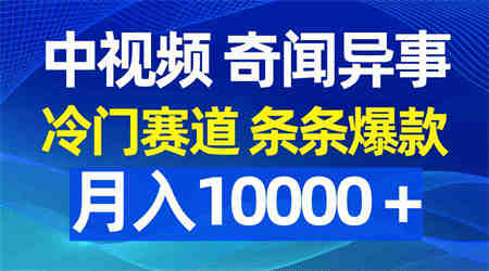 （9627期）中视频奇闻异事，冷门赛道条条爆款，月入10000＋-营销武器库