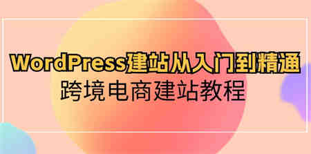 （10313期）WordPress建站从入门到精通，跨境电商建站教程-营销武器库