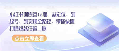 小红书训练营12期，从定位、到起号、到变现全路径，带你快速打通爆款任督二脉-营销武器库