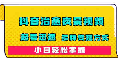 抖音治愈系夜景视频，起号迅速，多种变现方式，小白轻松掌握（附120G素材）-营销武器库