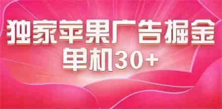 最新苹果系统独家小游戏刷金 单机日入30-50 稳定长久吃肉玩法-营销武器库