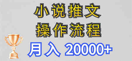 小说推文项目新玩法操作全流程，月入20000+，门槛低非常适合新手-营销武器库