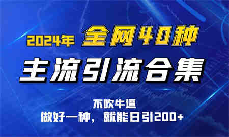 2024年全网40种暴力引流合计，做好一样就能日引100+-营销武器库