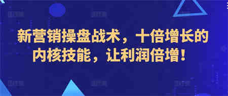 新营销操盘战术，十倍增长的内核技能，让利润倍增！-营销武器库