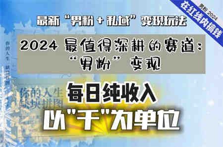 【私域流量最值钱】把“男粉”流量打到手，你便有无数种方法可以轻松变现，每日纯收入以“千”为单位-营销武器库