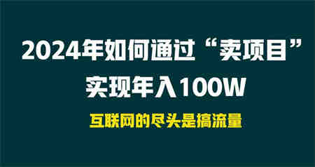 （9147期） 2024年如何通过“卖项目”实现年入100W-营销武器库