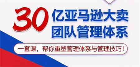 30亿亚马逊大卖团队管理体系，一套课帮你重塑管理体系与管理技巧-营销武器库