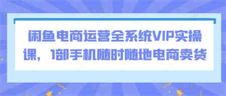 闲鱼电商运营全系统VIP实操课，1部手机随时随地电商卖货-营销武器库