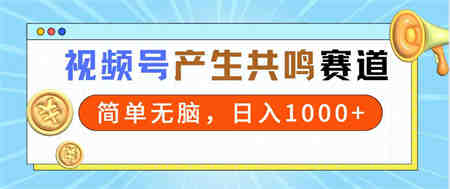 （9133期）2024年视频号，产生共鸣赛道，简单无脑，一分钟一条视频，日入1000+-营销武器库