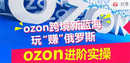 ozon跨境新蓝海玩“赚”俄罗斯，ozon进阶实操训练营-营销武器库