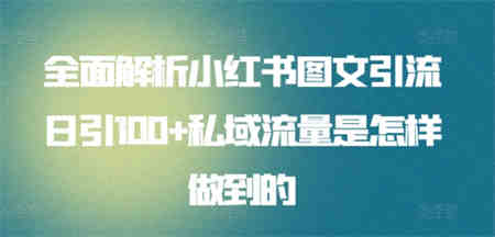 全面解析小红书图文引流日引100+私域流量是怎样做到的-营销武器库