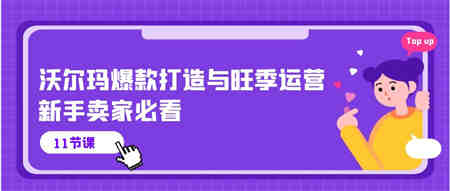 （10660期）沃尔玛 爆款打造与旺季运营，新手卖家必看（11节视频课）-营销武器库