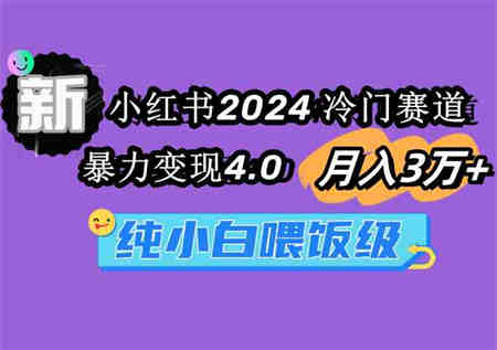 （9133期）小红书2024冷门赛道 月入3万+ 暴力变现4.0 纯小白喂饭级-营销武器库