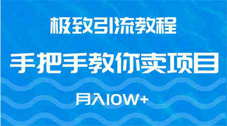 （9265期）极致引流教程，手把手教你卖项目，月入10W+-营销武器库