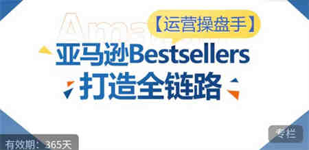 运营操盘手！亚马逊Bestsellers打造全链路，选品、Listing、广告投放全链路进阶优化-营销武器库