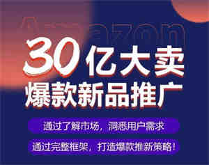 亚马逊·30亿大卖爆款新品推广，可复制、全程案例实操的爆款推新SOP-营销武器库