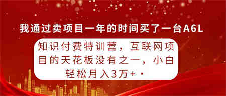 （9469期）知识付费特训营，互联网项目的天花板，没有之一，小白轻轻松松月入三万+-营销武器库