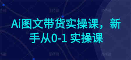 Ai图文带货实操课，新手从0-1 实操课-营销武器库