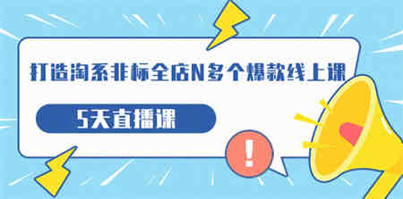 打造-淘系-非标全店N多个爆款线上课，5天直播课（19期）-营销武器库